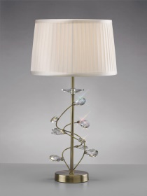 Willow Crystal Table Lamps Diyas Shaded Table Lamps